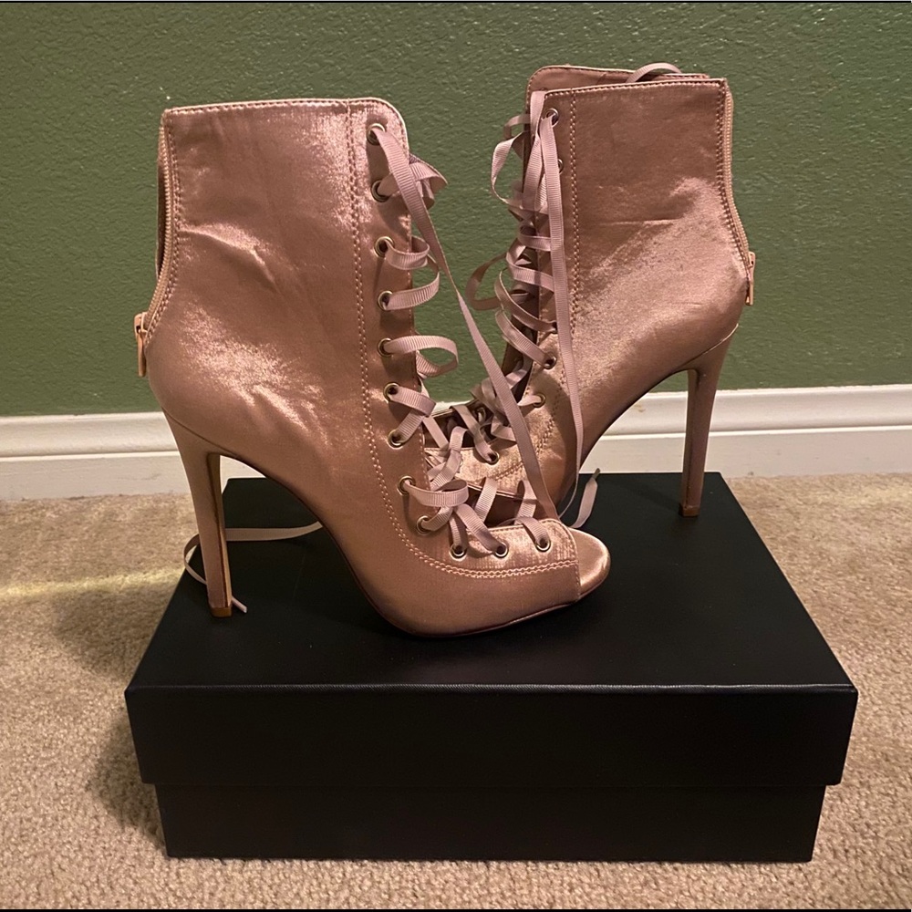 Brand New Pink “Liliana” Boots/Booties. No box